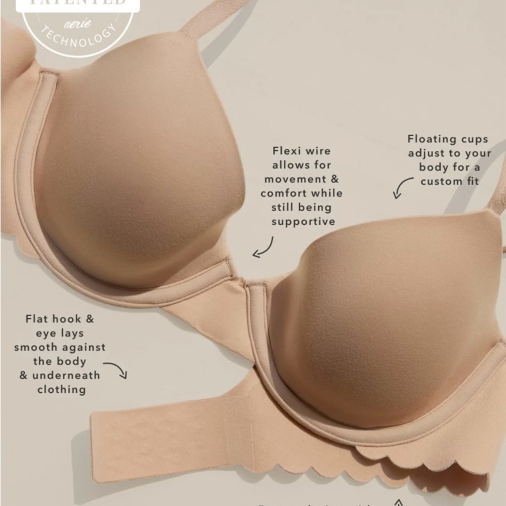Aerie SMOOTHEZ Demi Lightly Lined Women’s Bra Size 38D - Picture 7 of 16